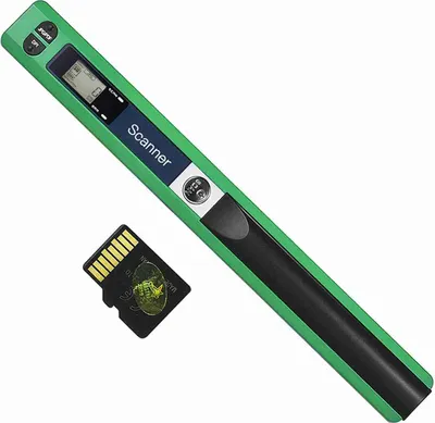 Image de Scanner portable sans fil à baguette format A4 900DPI JPG/PDF écran LCD avec sacoche de protection et carte TF 8GB pour les documents d'affaires, les enregistrements, les livres et les images