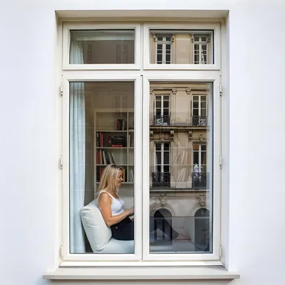 Produktbild von DIMEXACT - Filmspiegelfensterkleber Anti -Look ohne Tain, für Fenster weniger als 1,2 m², leicht Silber, 44%Lichtgetriebe, L: 1,52 m x H: 10 m, in Roll -152 cm x 10 m - en Rouleau