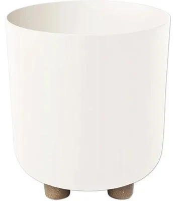Image de Couvercle pour pot sur pied SOFIA, diamètre 19 cm, hauteur 21 cm, blanc