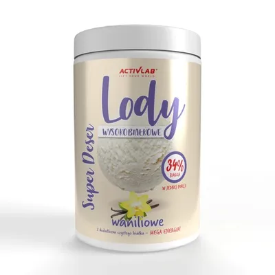 Zdjęcie produktu dla Super Deser Lody Waniliowe Wysokobiałkowe Activlab