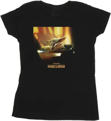 Produktbild von Star Wars - "The Mandalorian" T-Shirt für Damen BI43391 (L) (Schwarz)