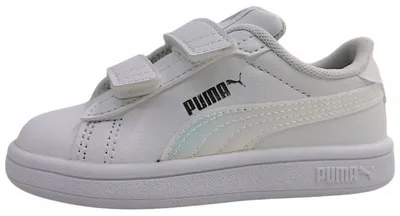 Productafbeelding van Puma Smash 3.0 Holo Sportschuhe Kinder Sneaker Klettschuh Weiß Freizeit