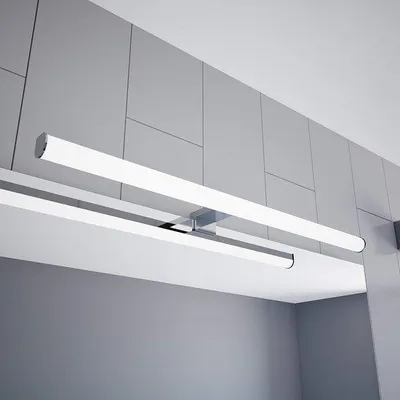 Productafbeelding van LED-spiegelverlichting voor de badkamer - 300mm chroom, voor bovenlicht boven de spiegel