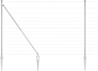 Produktbild von Möbel Zaunpfosten Galvanisiert 25 x 1,6 m Stahl - Metallzäune CLORIS5414817