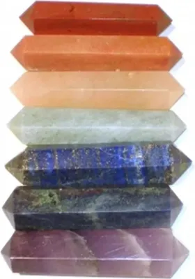 Image de Ensemble de 7 pierres chakra pour massage - 3,5 cm