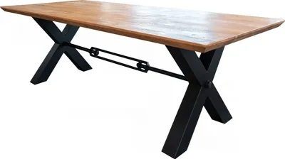 Produktbild von KAWOLA Esstisch PALO Akazie massiv Schweizer Kante 220x100cm
