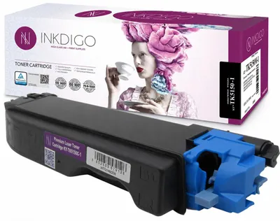 Produktbild von Inkdigo Toner TK5150C für Kyocera ECOSYS M6035cidn, M6535cidn, P6035cdn – Cyan, 10000 Seiten,, KI-generiertes Bild
