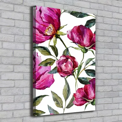 Produktbild von Tulup® Leinwandbild - 70x100cm - Wandkunst - Drucke auf Leinwand - Leinwanddruck - Wohnzimmer Wanddekoration XXL - Wohnung Deko Kunstdrucke - Blumen & Pflanzen - Rosa - Maki