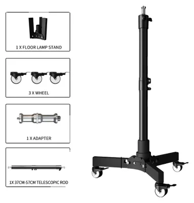 Produktbild von Lichtstativ-Stativ, faltbares Design, stabile Radbasis, 76cm Modell