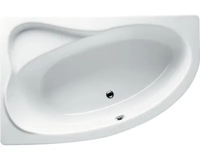 Produktbild von RIHO Aryl Eck-Badewanne, Version rechts, Einbau, 2-Sitzer, weiß, B017001005