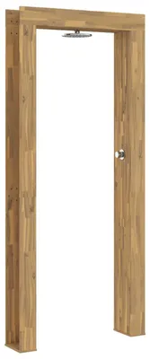 Produktbild von vidaXL Gartendusche 226 cm Massives Akazienholz und Edelstahl Weiß