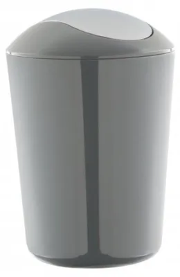 Productafbeelding van Schommeldeksel emmer, 5 liter, grijs kunststof