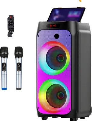 Obrázek produktu pro Karaoke zařízení, bezdrátové mikrofony, vylepšený subwoofer, T8