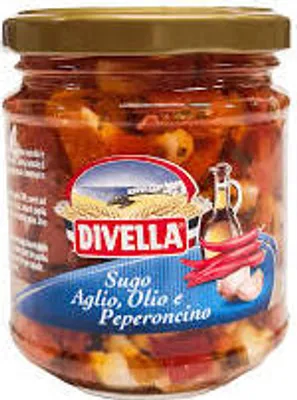 Produktbild von Paprikaschoten mit Knoblauch Sugo Agilo Olio 190g - Divella