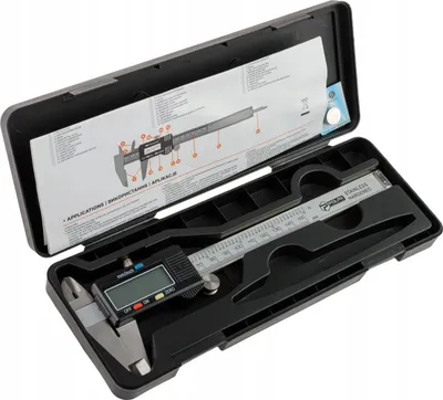 Zdjęcie produktu dla Suwmiarka metalowa elektroniczna cyfrowa LCD 150mm Polax