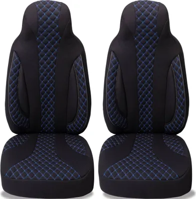 Produktbild von Schonbezüge Sitzbezüge für VW ID.4 Bj ab 2021 in Schwarz/Blau PL406
