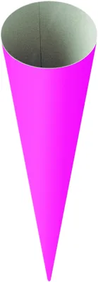Produktbild von HEYDA 204870065 Schultüten-Rohling 70 cm Ø 19 cm pink