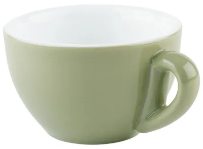Kaffeetasse aus Porzellan, grün, 200 ml, Ø 9,5 cm