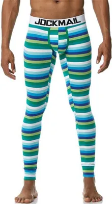 Productafbeelding van Thermo-onderbroek heren - lang - katoenen legging met U-zak - herfst en winter