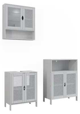 Immagine prodotto di Set di mobili da bagno Vicco Liora Bianco 3 parti, Model 59926