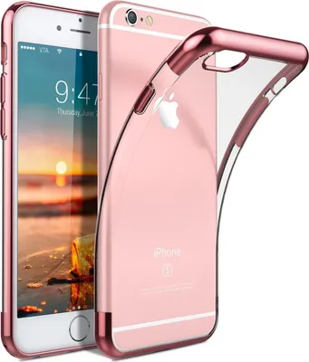 Obrázok produktu pre TPU puzdro pre Apple iPhone 6 / 6S Puzdro Silikónový kryt Transparentné s farebným označením puzdro na mobilný telefón