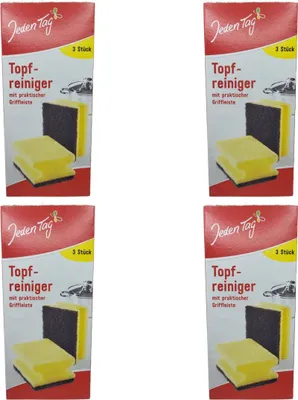 Produktbild von 4 x JedenTag Topfreiniger Spülschwamm 3 Stück