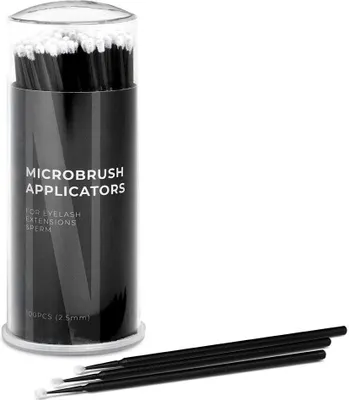 Produktbild von Präzisions-Mikroapplikatoren 2,5mm, flusenfrei, 100 Stück für Wimpern und Augenbrauenpflege