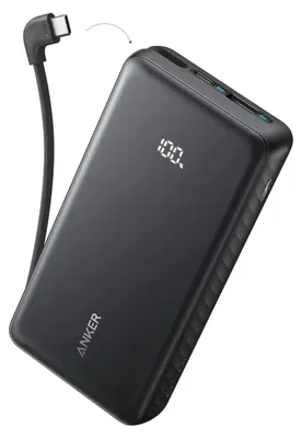 Immagine prodotto di Batteria esterna Anker A110E, 20000 mAh, 22.5W, USB-C, USB-A, Nero, 14.07x7.17x2.77cm