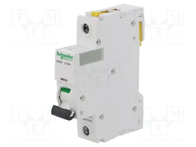 Image de 1 x Pôle : 1 N : 20A 230VAC Caractéristique : B 6kA A9F03120 Disjoncteur de surintensité selon la norme DIN