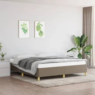Obrázek produktu pro The Living Store Postel se skříňovou pružinou Taupe 160x200 cm Látka