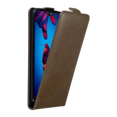 Zdjęcie produktu dla Cadorabo DE-121467, Etui z klapką, Huawei, P20, 14,7 cm (5.8"), Brązowy