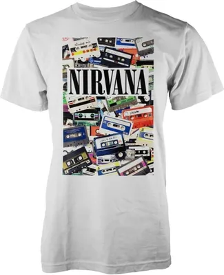 Obrázok produktu pre Nirvana Cassettes White L Tričko