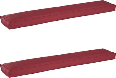 Produktbild von vidaXL Palettenkissenset 2 stk. Oxford-Stoff Weinrot 200 x 40 x 8 cm