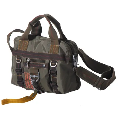 Produktbild von PureTrash Handtasche, "PT", klein, Karabinerhaken, oliv