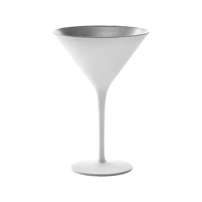 Image de Neuerts Vorteilset: 2 x Stölzle Lausitz 6x ELEMENTS Cocktailschale weiss-silber 140 00 25 EL087 und Geschenk + Spende