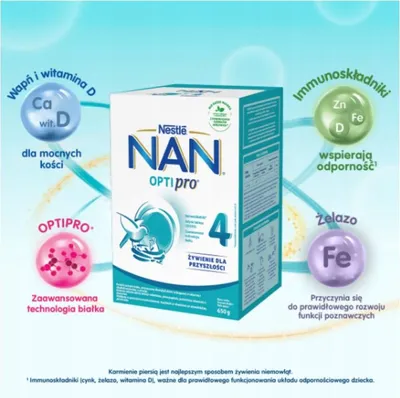 Immagine prodotto di Mleko następne dla dzieci NESTLE NAN OPTIPRO 4 po 2x325g