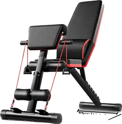 Immagine prodotto di Panca regolabile per pesi, con schienale regolabile in 7 posizioni, ideale per l'allenamento di tutto il corpo, colore nero