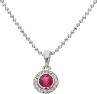 Produktbild von JuwelmaLux Anhänger 925/000 Sterling Silber rhodiniert mit synth. Zirkonia JL10-02-3384