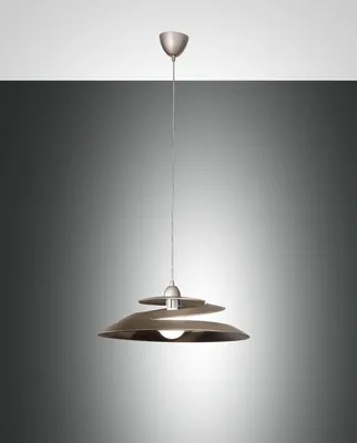 Produktbild von Aragon Pendelleuchte aus Metall und Bronzeglas, E27 60W Fassung, modernes und elegantes Design für den Innenbereich, Schutzart IP20, Durchmesser 53 cm