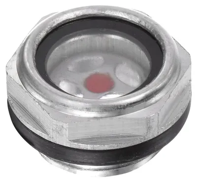 Immagine prodotto di Indicatore di livello del liquido per compressore d'aria, in alluminio da 1/2 pollice, per un controllo semplice del livello dell'olio