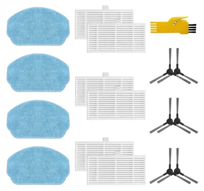 Zubehörset für Cecotec Conga 999, 16-teilig: Filter, Bürsten, Tücher