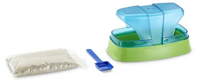 Productafbeelding van Savic Hamstertoilet met schepje en korrels voor hamsters en kleine knaagdieren 17x10x10CM