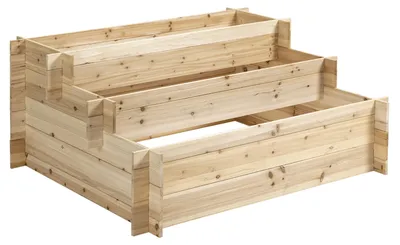 Immagine prodotto di Fioriera 3 Livelli 120x100x54 cm in Legno di Abete Naturale