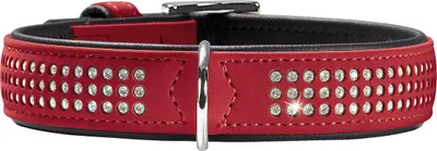 Produktbild von Hunter Halsband Softie Triluxe rot/schwarz, Größe: 55 cm