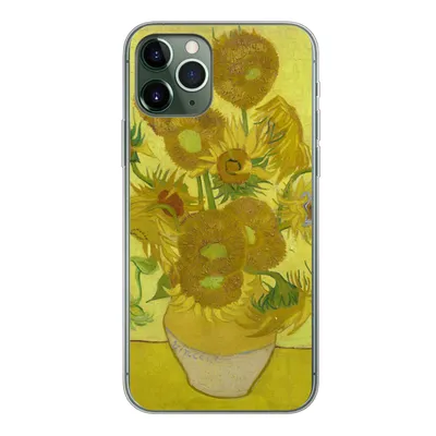 Produktbild von MuchoWow® Handyhülle Schutzhülle Hülle für iPhone 11 Pro Sonnenblumen - Vincent van Gogh Silikon Softcase Handy Hülle - Handy