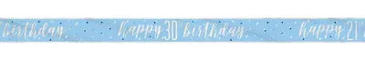 Obrázok produktu pre Banner modrý a strieborný číslo 30