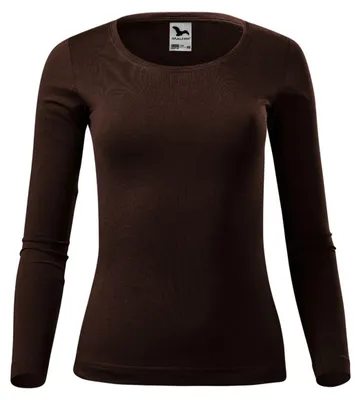 Produktbild von Malfini - T-Shirt für Damen, Anliegend, Langärmlig PP11566 (XL) (Braun)