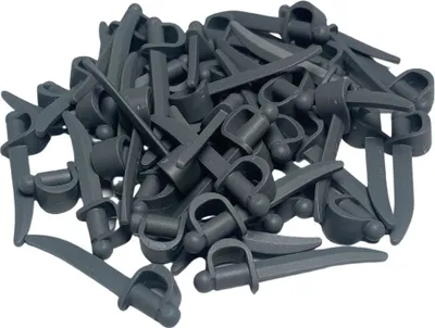 Produktbild von LEGO® Piraten Säbel Dunkelgrau für Minifiguren - 2530 NEU! Menge 10x