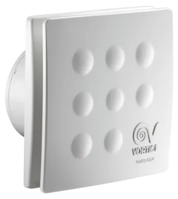 Zdjęcie produktu dla Vortice MFO 100/4", Biały, Sufit, Ściana, Tworzywo sztuczne ABS, 33,1 dB, 10 cm, 85 m³/h