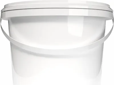 Produktbild von Kunststoffeimer mit Deckel 2L | PP | rund | Weiß 10 Stück